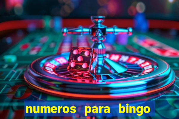 numeros para bingo de 1 a 90